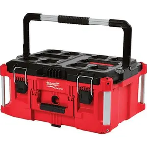 Milwaukee PACKOUT 1 Compartment 1 Tray Portable Tool Box 16-7/64" Wide x 22-7/64" Deep x 11-19/64" High, Polymer, Red/Black 48-22-8425