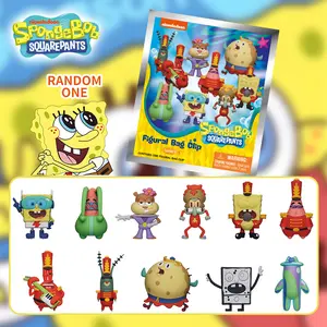 Official Spongebob Squarepants 3D Anime Keychain Series Figures, Mystery Blind Bag Featuring Spongebob & Friends, Perfect Gift for Fans
