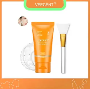 [Veecent Official] Kojic Acid Turmeric Retinol Vitamin C Overnight Wrapping Face Mask with Skincare Applicator
