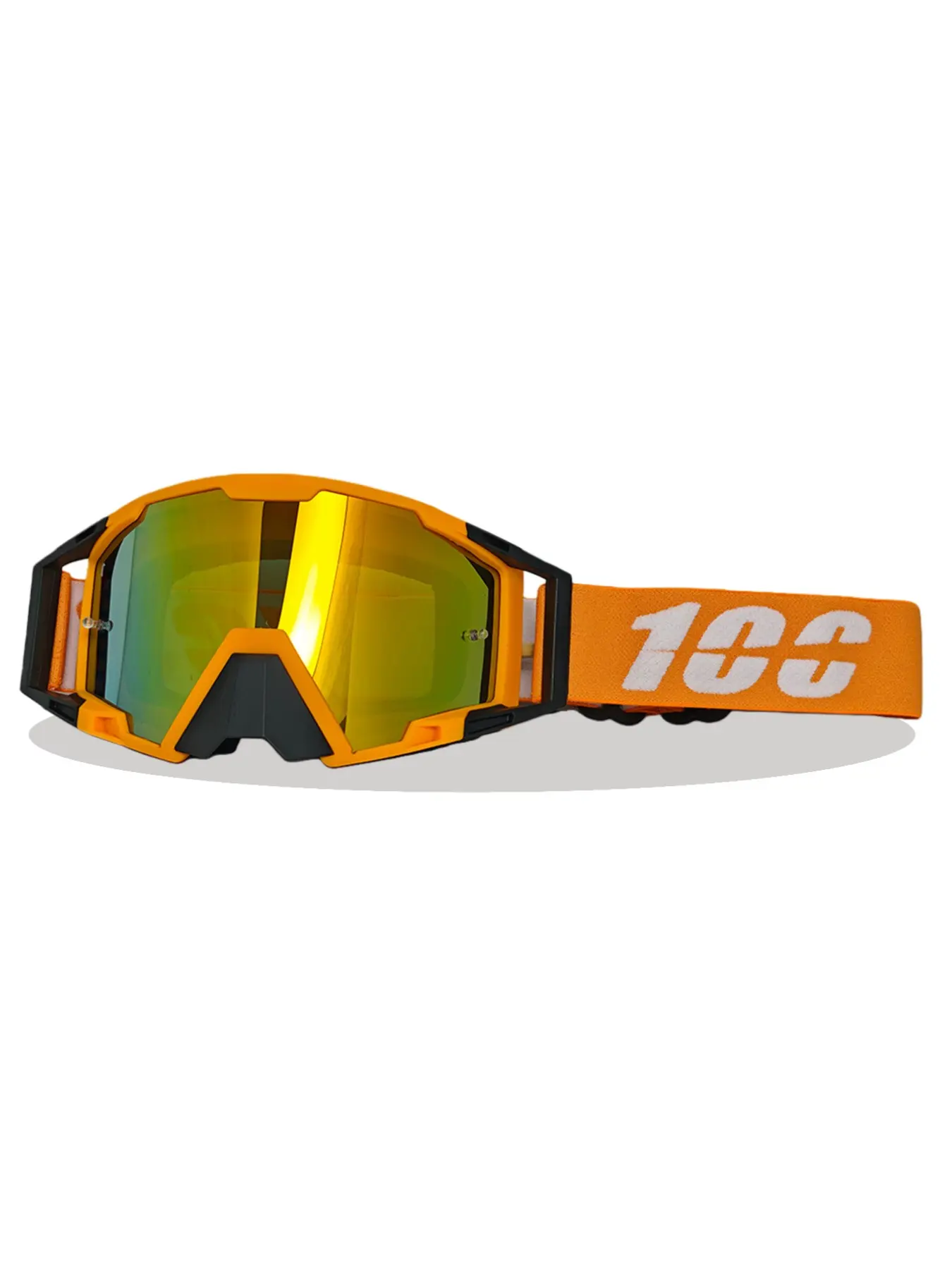 Orange frame red glasses