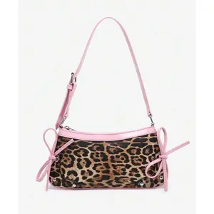 1pc Vintage Bowknot Decor Shoulder Underarm Baguette Bag, Suitable For Dates, Street Wear, Parties