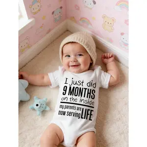 Baby Boy Casual Fashion Simple Creative Letter Slogan Graphic Print Triangle Style Short