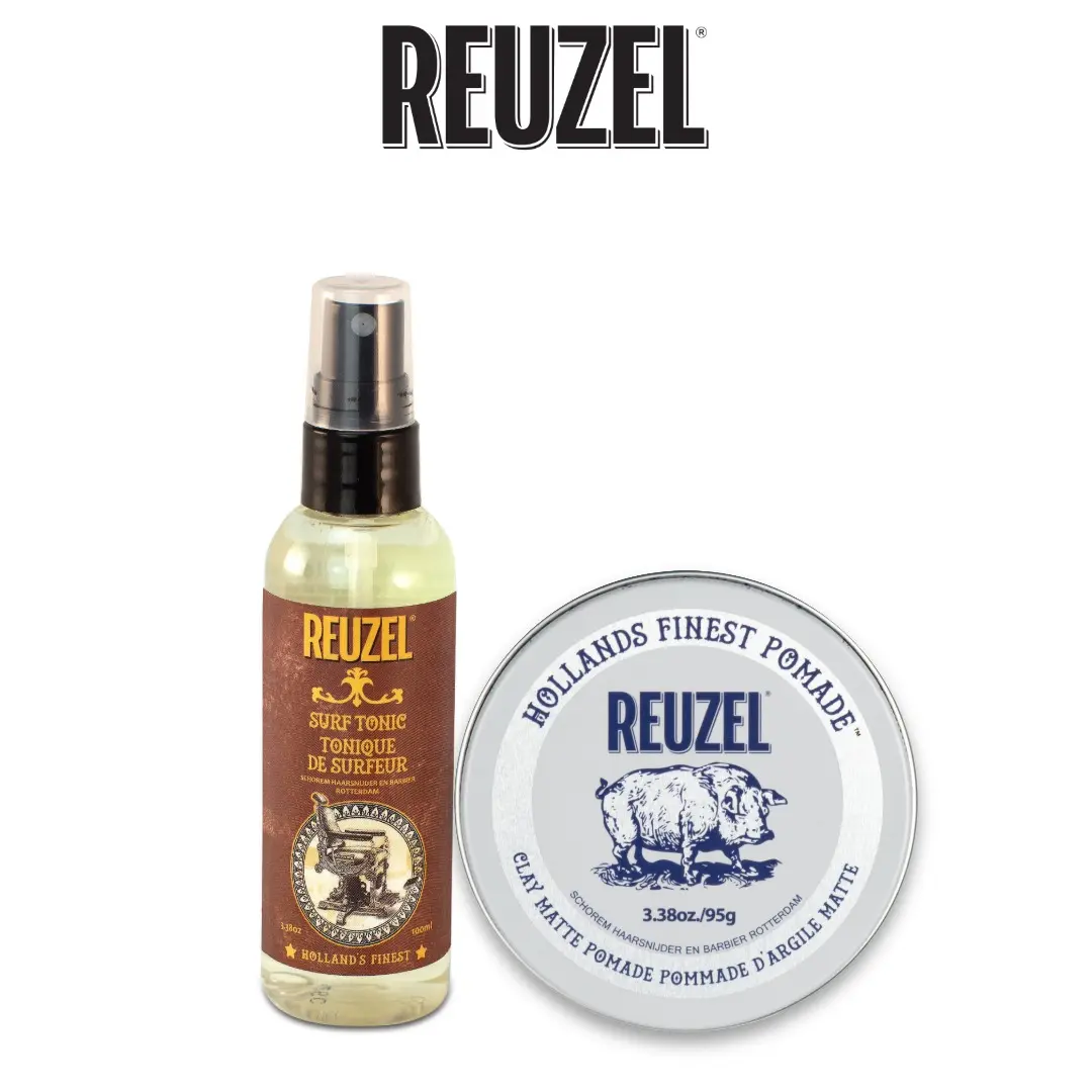 REUZEL Clay & Surf Tonic Texturizing Salt Spray Duo