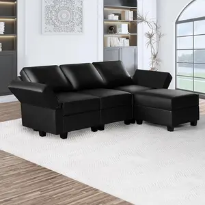 DIY Modular Sectional Sofa Parts(Armrest, Middle, Ottoman) - Build your Own Configuration