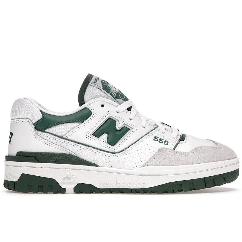 New Balance Men's 550 White Green Basketball Shoes, from StockX
