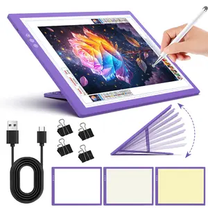 Rechargeable A3 Light Board for Diamond Painting, LED Light Pad for Diamond Art, Drawing, Weeding Vinyl