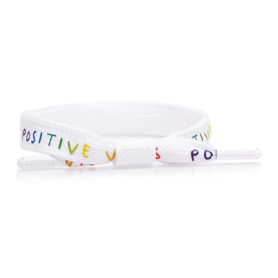 PRIDE "Positive Vibes" Printed Single Lace Bracelet