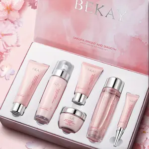 Cherry Blossom Hydrating Light Beige Care Gift Set – Brightens, hydrates, and rejuvenates skin with day and night care. Suitable for all light beige skin types. Hypoallergenic. Perfect gift for Christmas, Mother’s Day, or any occasion.