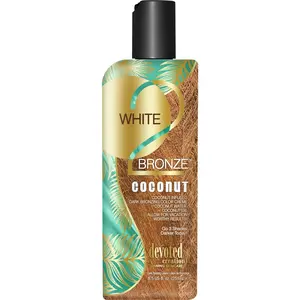 White 2 Bronze Coconut Bronzing Lotion by Devoted Creations, 8.5 fl oz Body Care Lightweight