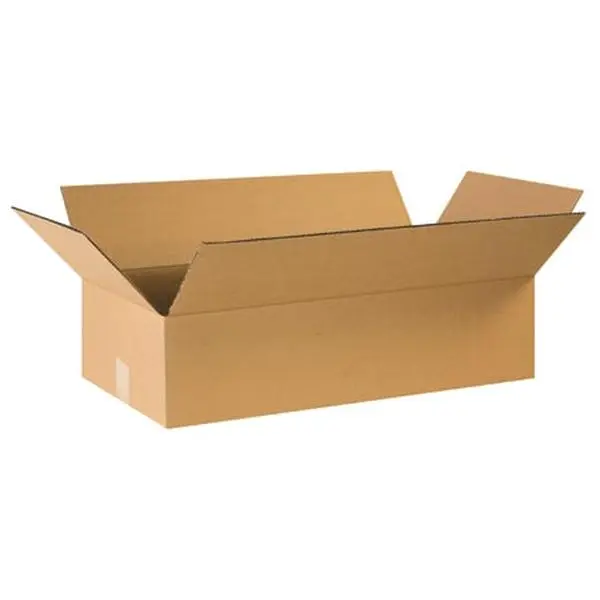 Box Partners 24126 24x12x6" Flat Pack Kraft Paper Shipping Boxes, 20-Count Bundle Set (Corrugated Office Postal Supplies)