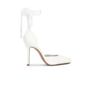 Steve Madden Larina Heel in Ivory Satin