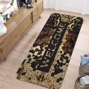 Modern Flannel Rug with Unique Leather Texture, Soft Skin-Friendly Material, Strong Absorbent and Wear-Resistant, Ideal for Living Room or Bedroom, Household Decorative Rug, Home Decorative Rugs