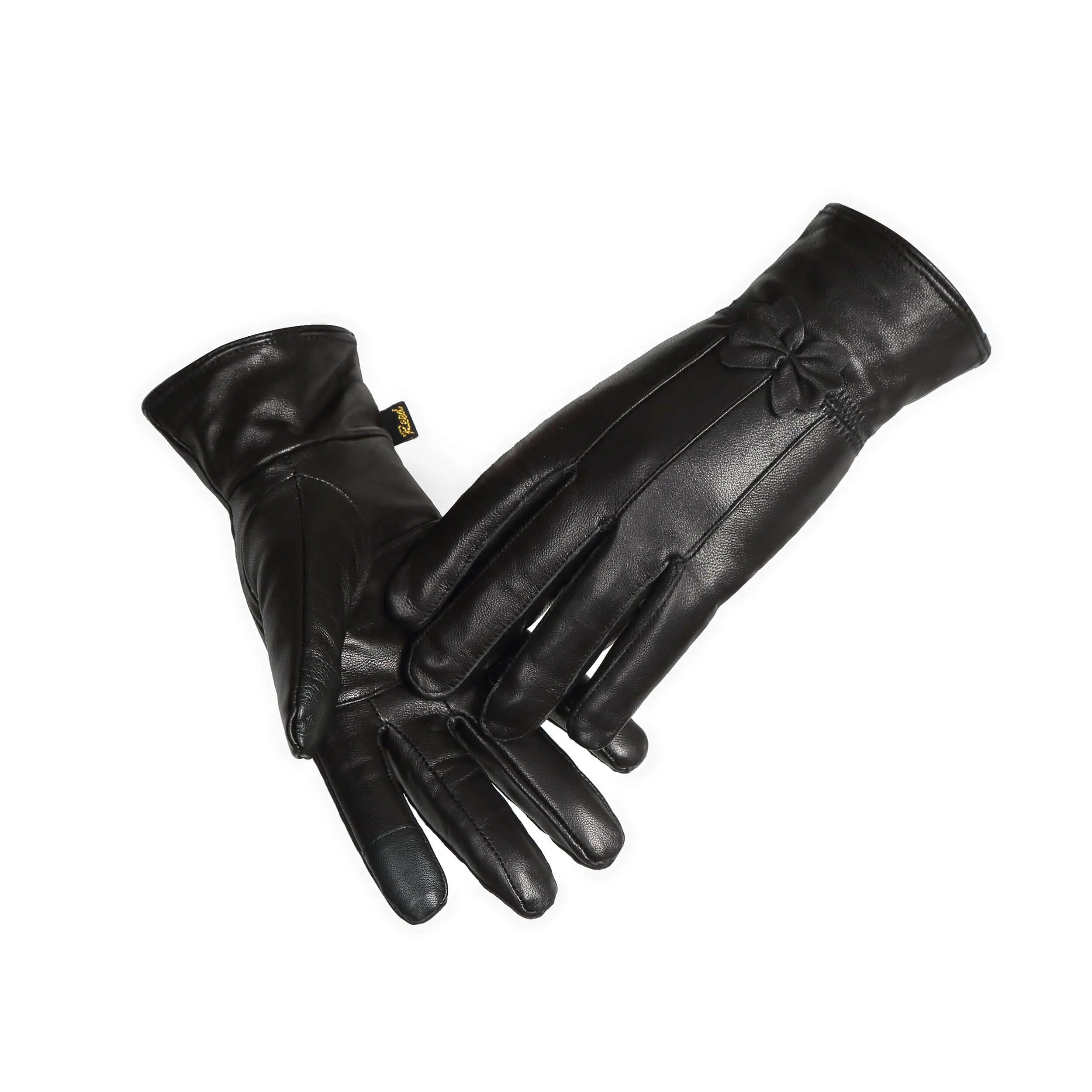 Women's Genuine Leather Gloves - Premium Sheepskin, Snug Fleece Lining, Insulated Warm Driving Gloves for Cold Weather Everyday Use, Insulation