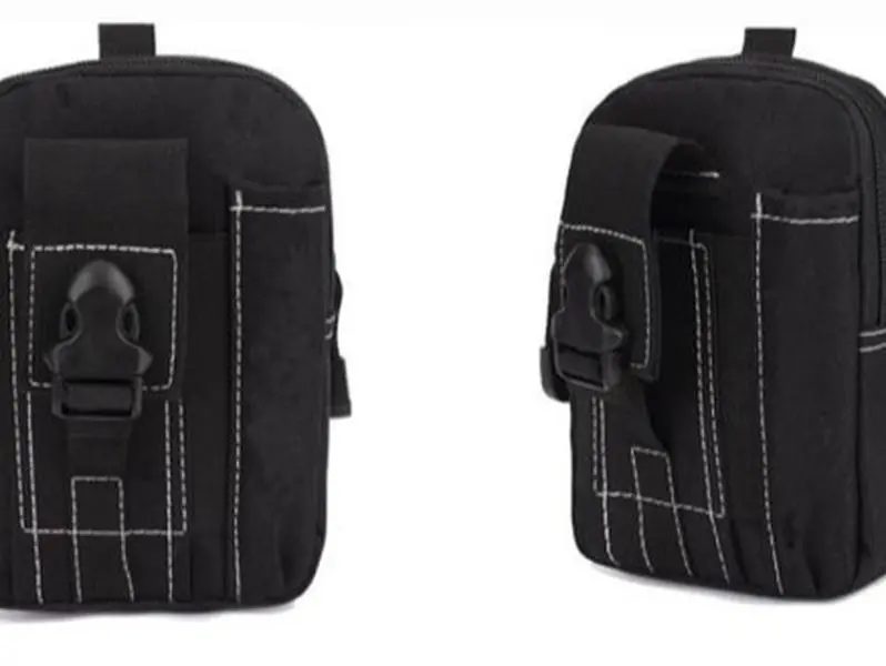 YOKOMA Black Military Style Outdoor Travel Bag, Heavy Duty Backpack for Camping, Hiking and Adventure Trips