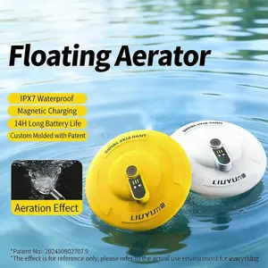 Fishing Aerator Pump for Live Bait Buckets, IPX7 Waterproof, Magnetic Charging, 14-Hour Runtime, Portable