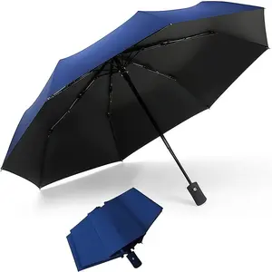 Waterproof Travel Umbrella, Auto Open Foldable Design, Multiple Colors, Unisex, Portable for Travel & Daily Use Reinforced windproof fully automatic umbrella, high-quality folding umbrella (2PC/1PC)