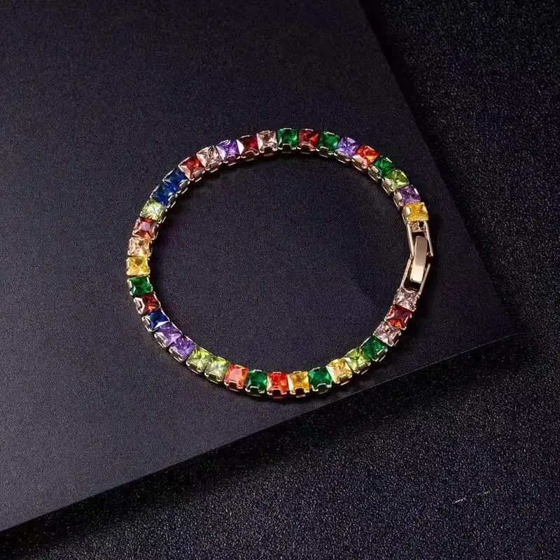 Unisex 5A CZ Zircon Cuff Bracelet - Italian Handmade, Exquisite, Trendy High-Quality, Premium Bracelet, Fashionable, Luxury Anniversary Gift for Banquets, Fashionable Bracelet