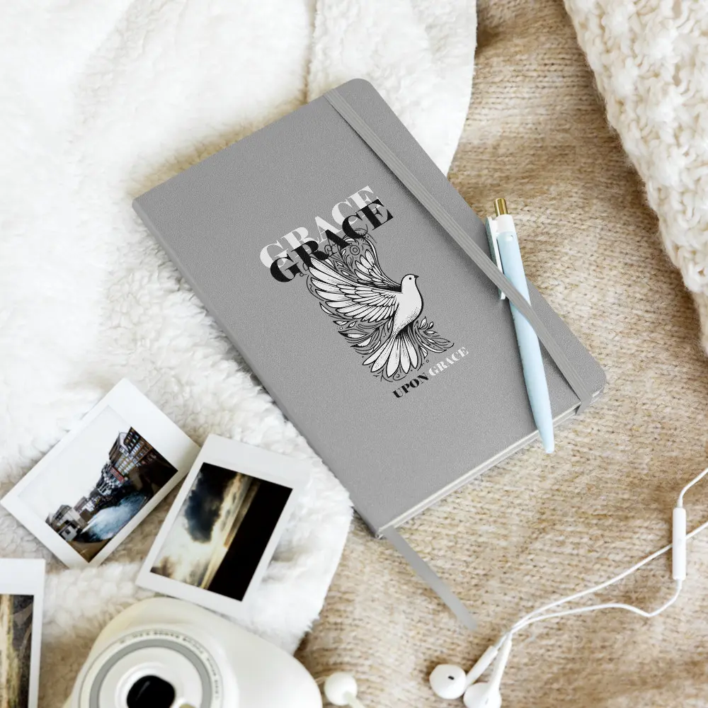 Grace Upon Grace Hardcover notebook | Family Prayer Christian Journal | Daily Devotion | Faith-Based Bible Study | Family Worship Notebook