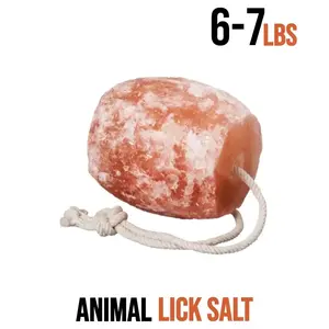 Animal Mineral Salt Lick Block - 6-7 lbs
