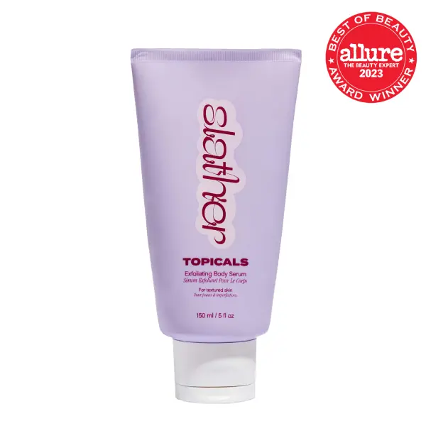 Slather Exfoliating Body Serum - Smoothing Formula for Textured Skin & Bumps with Retinol, Lactic Acid & Urea