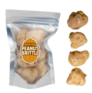 Freeze Dried Peanut Brittle -  (2oz - Large Bag) - Fast Shipping - Gourmet Peanut Brittle
