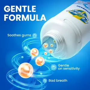 FLASHWATER Alcohol Free Mouthwash with HAS Factor - Anti-Biofilm Formula for Long-Lasting Fresh Breath Gentle Daily Oral Care for Adults & Kids 6+ FDA Compliant 33.8 Fl Oz