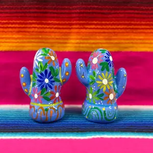 Salt & Pepper Cacti Set- Handmade