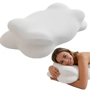 Cloud shaped ergonomic pillows help improve sleep and correct unhealthy sleep habits. The high elasticity memory foam core adopts a special center breathable design, which can provide a comfortable experience all night long.