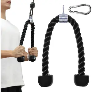 Fitarc Tricep Rope Cable Attachment, 27 Inch Tricep Rope for Cable Machine Attachment, Tricep Pull Down Attachment for Home Gym Equipment, LAT Pulldown Attachments and Cable Attachments for Gym