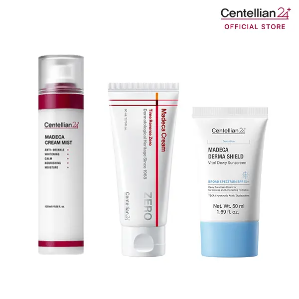 Summer Ready Set | Madeca Cream Mist, Time Reverse Zero Cream & Dewy Sun Cream