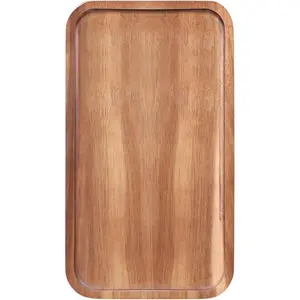 Rectangular Wooden Platters Long Charcuterie Boards Decorations Serving Trays Platter for Cookie, Snack, Appetizer, Dessert, Party,  Dish Rectangle Acacia  Kitchen Platter Plates Cheese Board