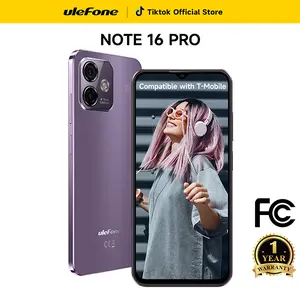 Ulefone Note 16 Pro Android 14 Unlocked Mobile Phone,12GB+128GB/16GB+512GB,T-Mobile,8 Core,6.52 ''FHD Display + Screen ,50MP Main Camera+ 8MP Front Camera, 4400 mAh Battery,Dual Sim 4G LTE,Splash Proof,Fingerprint &Face NFC Wireless Cellphone