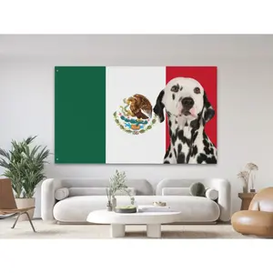 Custom Mexico Flag Tapestry Wall Mural - Personalized Photo Banner, Smooth Lightweight Decorative Print Hanging Home Decor Supplies for Summer Vibes