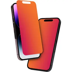 For  14 pro max/ 15 plus  Screen Protector - Anti-Blue Light, Anti-Glare, Anti-Spy Gradient Color  Screen Protector Film (6.7 inch)