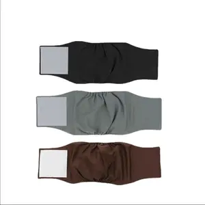 3-Pack Reusable Dog Diapers, Washable Pet Belly Wraps, Comfortable Breathable Underwear for Dogs, Pet Care Nappies, Unisex