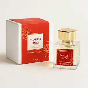 Scarlet Rose by Flower Scents – Unisex Luxury Eau de Parfum – Jasmine, Rose, Cashmere Wood, Balsamic, Vanilla & Amber – Intense Floral Scent – Long-Lasting Perfume