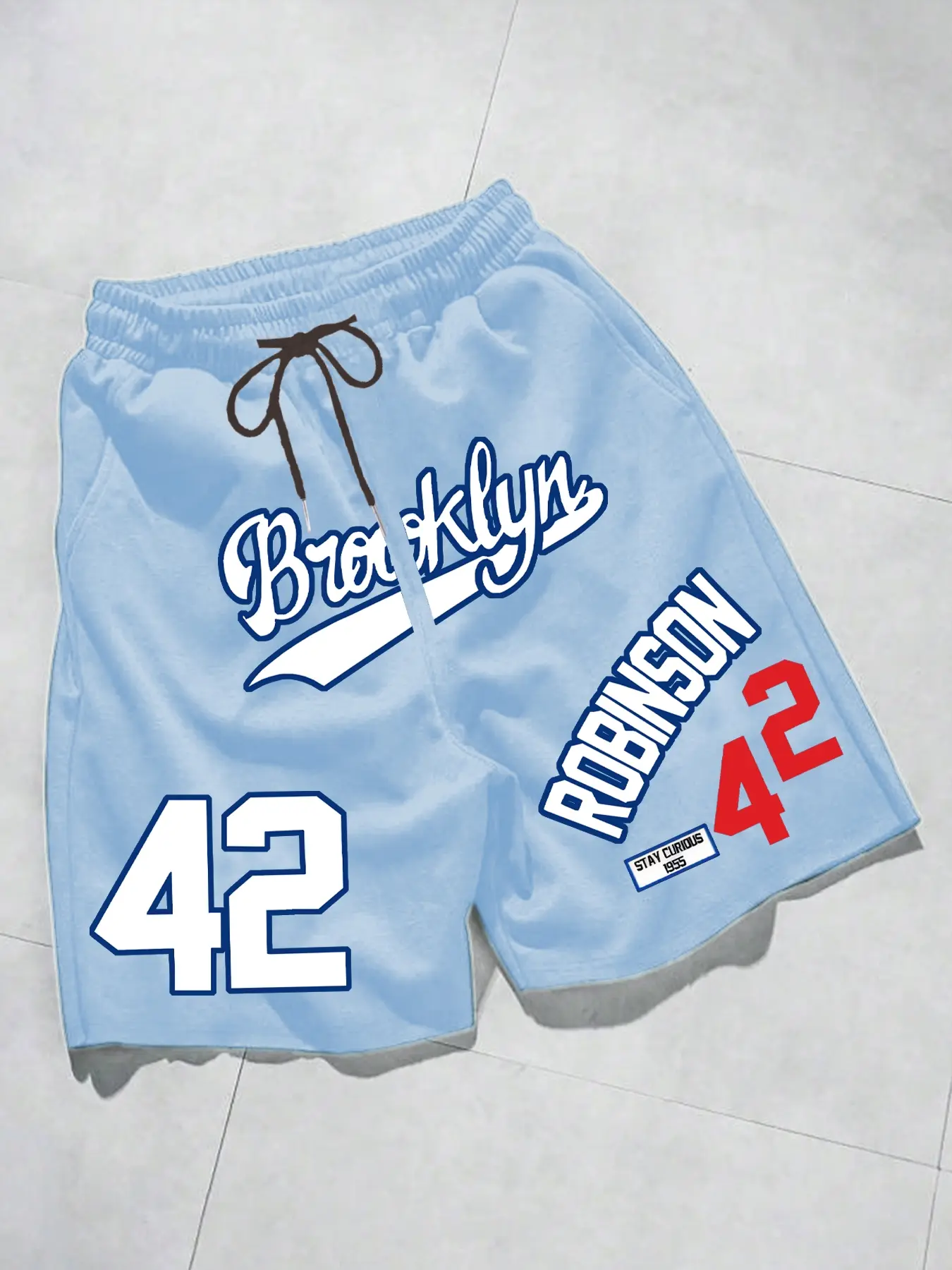 Men's Summer Sport Shorts, Trendy Short, Fashion Letter Pattern, Elastic Waist, Comfortable Fit, Casual & Sports Wear, Street Style Gym Clothes, Streetwear Sports Shorts, Elastic Sporty Shorts