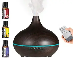 Essential Oil Humidifier–Aromatherapy Diffuser with Remote Control, USB Powered Essential Oil Diffuser, Cool Mist Humidifier with Ultra-Quiet Operation, 7-Color LED Ambient Light, Waterless Auto Shut-Off, Perfect for Room, Office, Home, Bedroom,and Gifs
