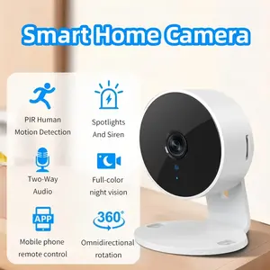 1pc Security Camera HDSmart WiFi Camera for Home Security Features A+ Enhanced Vision Day & Night Vision App Control Human/Pet Detection Instant Alerts for Home & Business Monitoring
