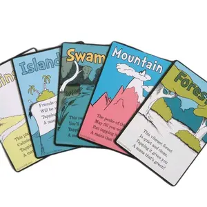 Whimsical Basic Land Cards for MTG Illustrated by MRB Alters Foil or Non-foil Printed on Premium Cardstock 2.5" by 3.5" Fun Inspired Tokens