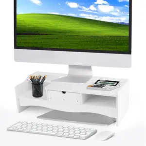 Monitor Riser Shelf- Space-Saving Desktop Stand for Computer&Laptop Organization
