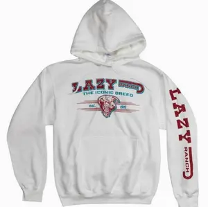 Lazy J Ranch Iconic Cattle Breed Hoodie, Western Cowboy Pullover Hoodie, Ranch Wear Country Rodeo Outfit, Rustic Western Fan Apparel T5FLS