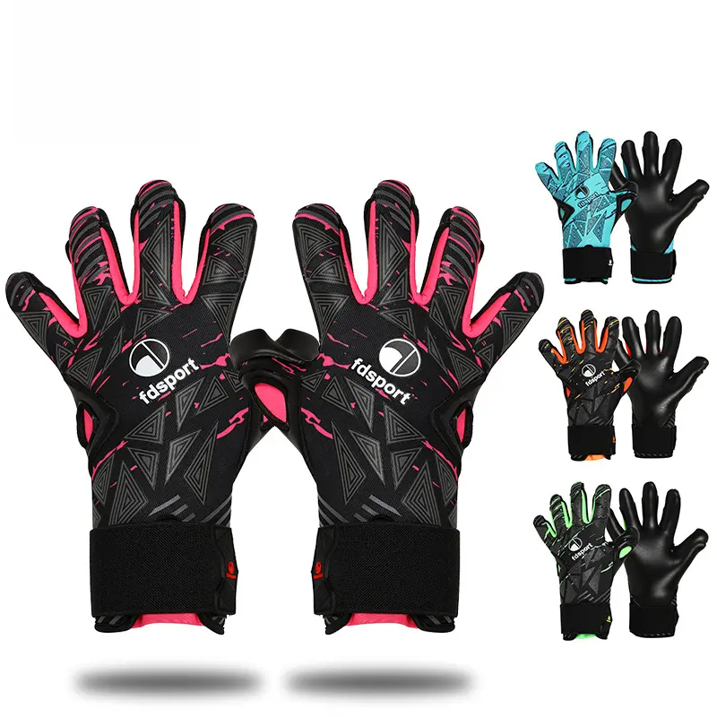 Stylish Drip Pattern Latex Goalkeeper Gloves for All Ages, Anti-Skid Football Equipment and Wear-Resistant Soccer Accessories for Training & Competition, Footballequipment