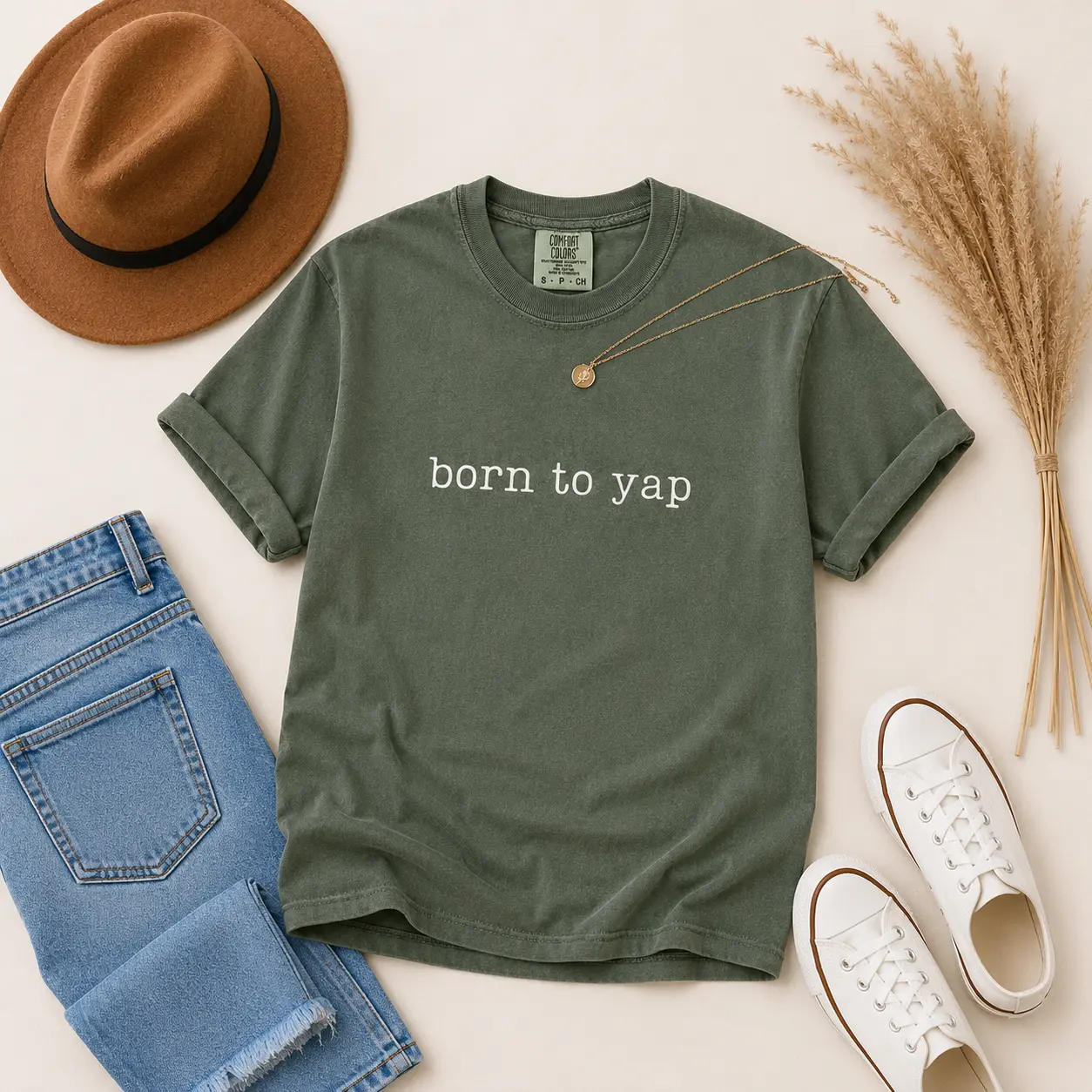 Comfort Colors Born to Yap Shirt, Yapper T-shirt, Funny Mom Shirt, Sarcastic Tee, Yapping Shirt, Gift for Yapper Mom, Meme Shirt - TrendWear USA
