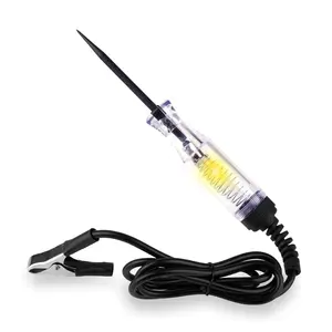 Test Light Automotive, 6-24V DC  Tester, Circuit Tester with  Clip and Long Steel Probe, Professional Electrical Tester Pen for   RV