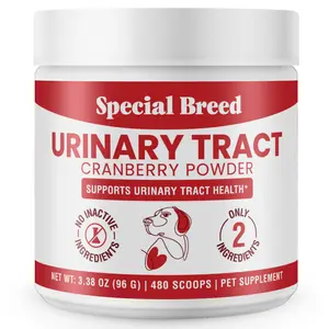 Cranberry for Dogs - 480 Scoops UTI Treatment Powder - Urinary Tract Health Supplement - Bladder Support, Dog UTI, Bladder Stones, Incontinence Support