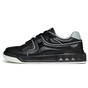 Valentino One Stud Leather Low-Top Sneakers for Men in Black Trending Shoes, House White Official Shoes to Get / Maison Mihara Verifiable, with credentials and supporting global authentication