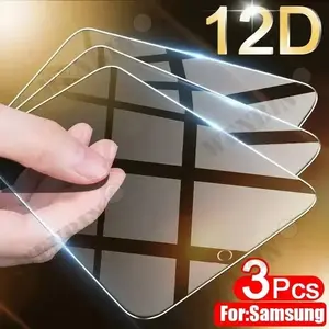 3 Pcs Tempered Glass For Samsung S26 S25 S24 S23 S22 Ultra Plus A57 A56 A37 A36 A17 A16 Screen Protector Full Protective Glass