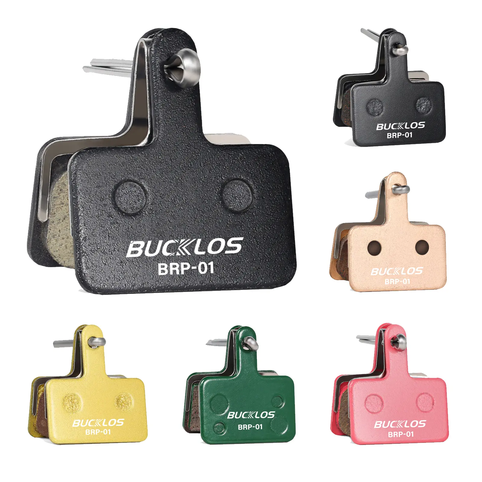 BUCKLOS Bike Disc Brake Pads for TRP Tektro Shimano MT200 Deore Br-M575 M525 M515 T615 T675 M505 M495 M486 M485 M475, Bicycle Disk Brakes Pads for Mountain Bike/Electric Bike/Road/Scooter e bkie bike parts, New Brake Pads bike accessories