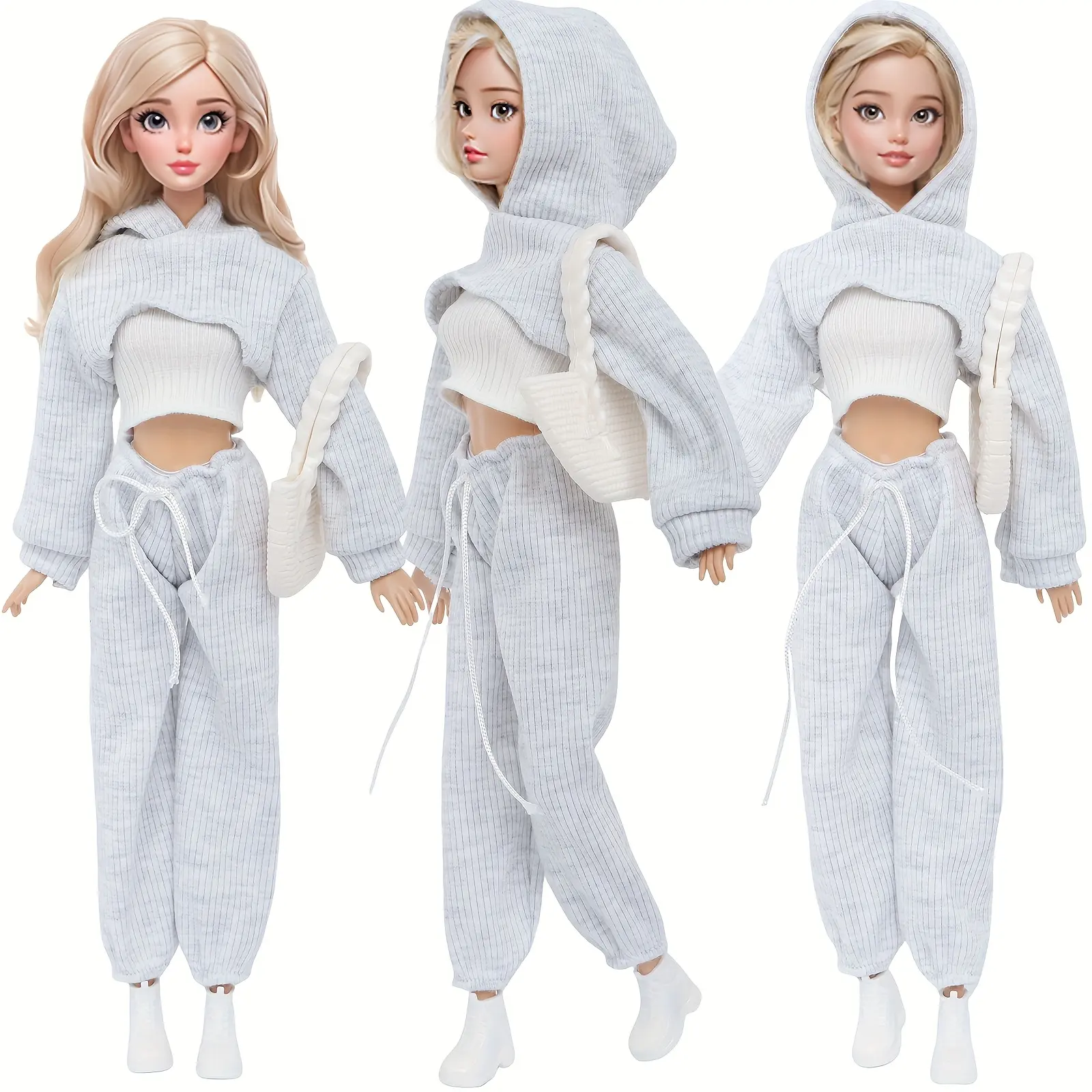 Fashion Doll Clothes and Accessories Set, 5 Pieces, Fits 11.5 Inch Girl Doll, 3, Shoulder Bag, Sneakers (doll Not Included), Stylish Doll Clothes, Doll Clothes Shoes, Doll Clothing Set, Doll Clothes Outfit, Dolls Clothes Accessories, Clothes for Dolls
